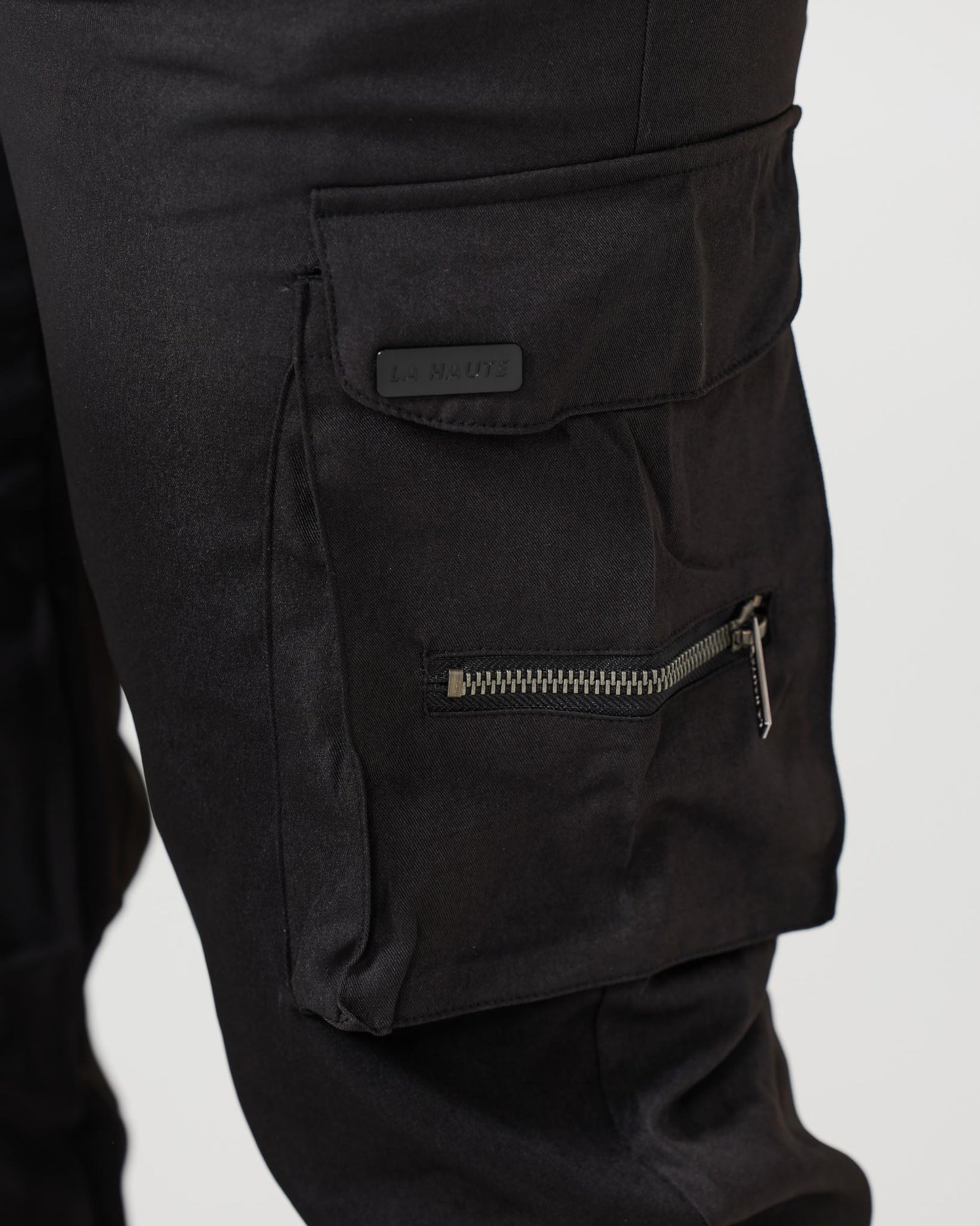 Schwarze Cargo-Hose V2