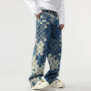 Sampson - Pixelformmuster Weite Hose