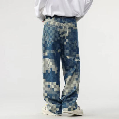 Sampson - Pixelformmuster Weite Hose