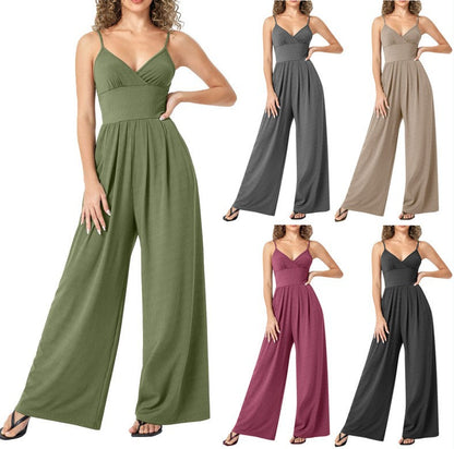 Ella | Jumpsuit met wijde pijpen