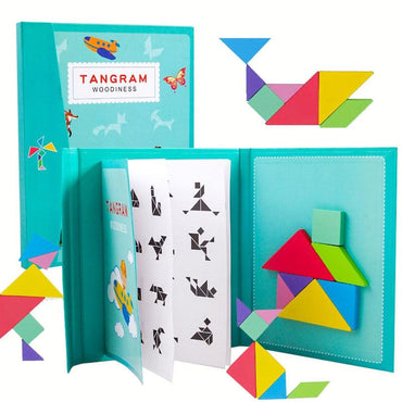 Tangram Lernmagnettafel für unterwegs
