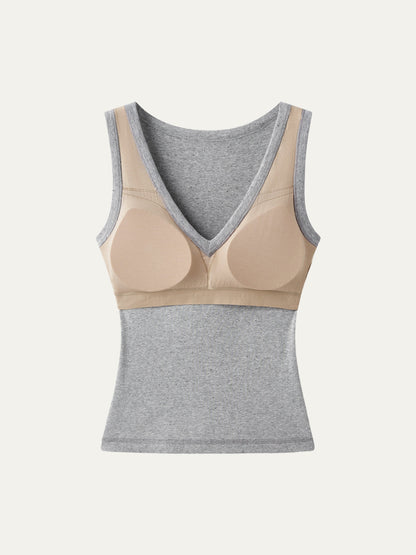 Dehnbare V-Ausschnitt Baumwolle Neue Luftige Brami Tanktop