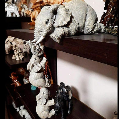 Familienelefanten-Statuetten | 3 Stück