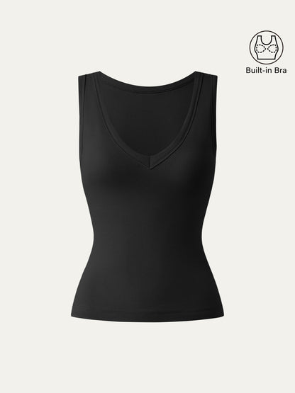 Dehnbare V-Ausschnitt Baumwolle Neue Luftige Brami Tanktop