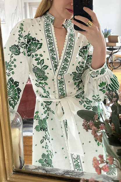 Botanisches Maxikleid- 🌿 Umarme die Natur mit Stil