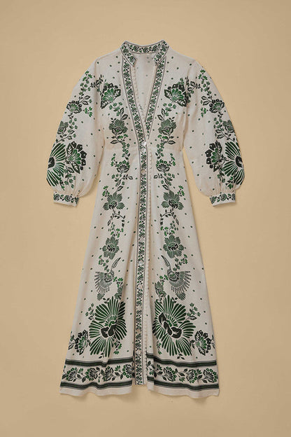 Botanisches Maxikleid- 🌿 Umarme die Natur mit Stil
