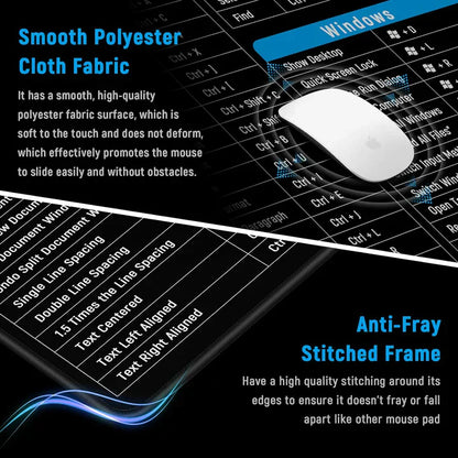 KeyGlide Pro rutschfeste Tastaturenunterlage mit (Kurzbefehl-Tastenmuster)