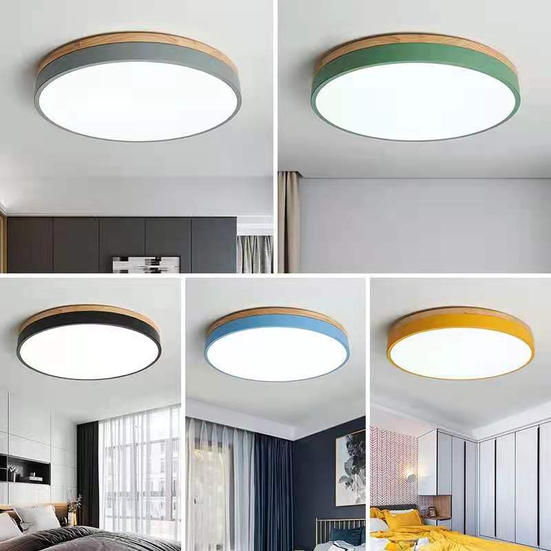 Organic Wood Minimalist Ceiling Light