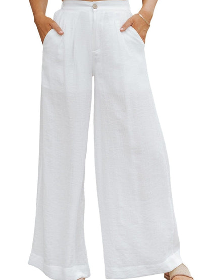 Einseitiges Crop Top & Hosenanzug mit Mop-Design, zweiteilig