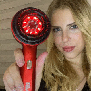 Vibrationshaarbürste mit Pflegeöl für die Kopfhaut