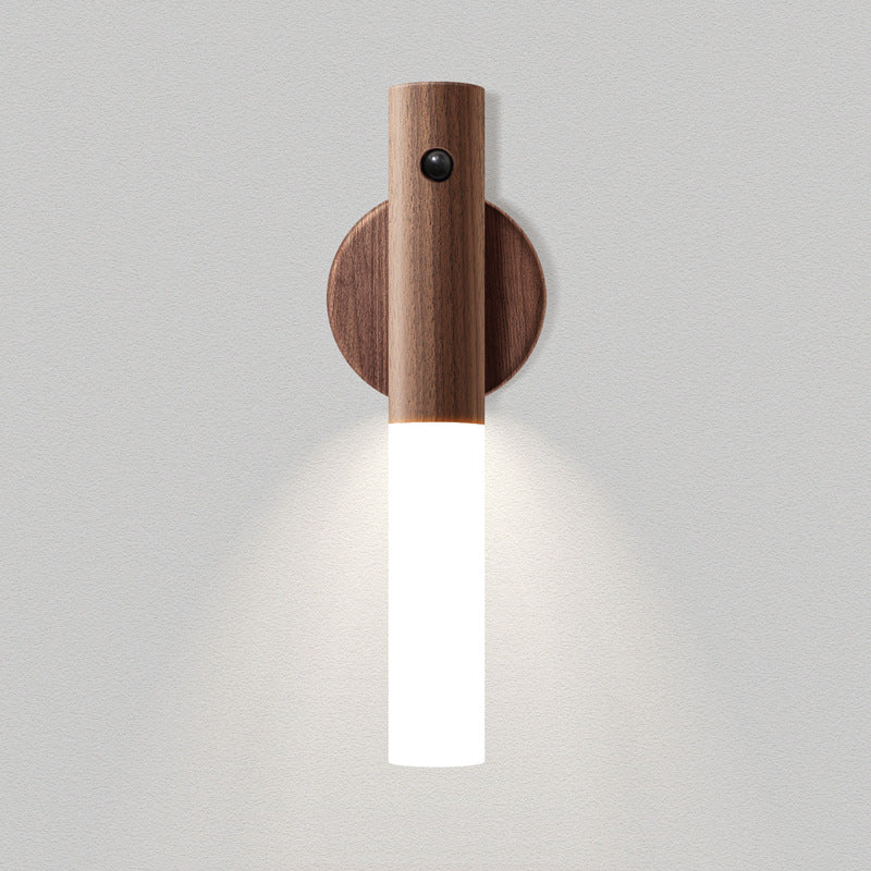 Magnetische oplaadbare houten wandlamp