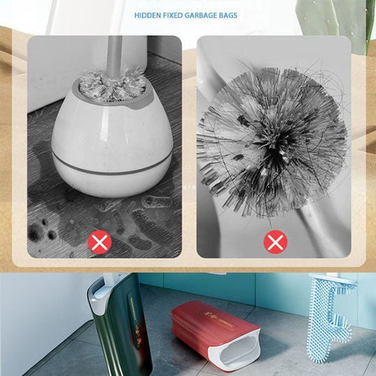 Bacteriedodende toiletborstel met desinfecterende kop