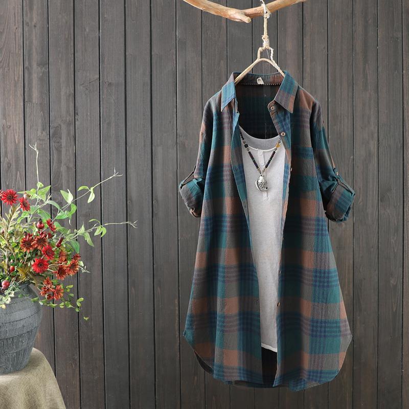 Dames linnen blouse