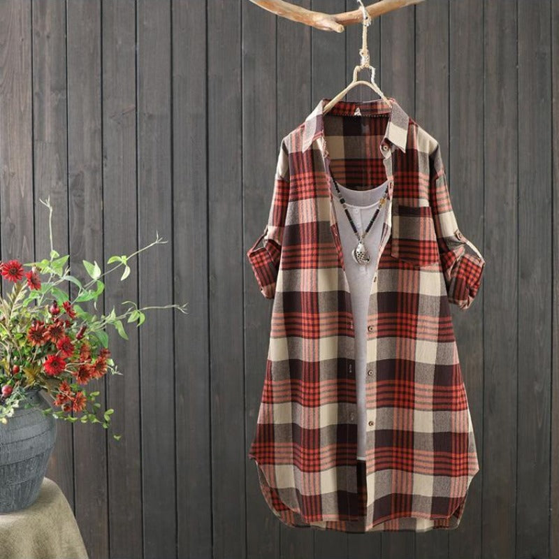 Dames linnen blouse