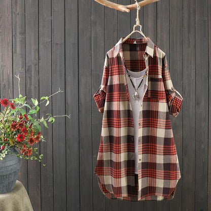 Dames linnen blouse