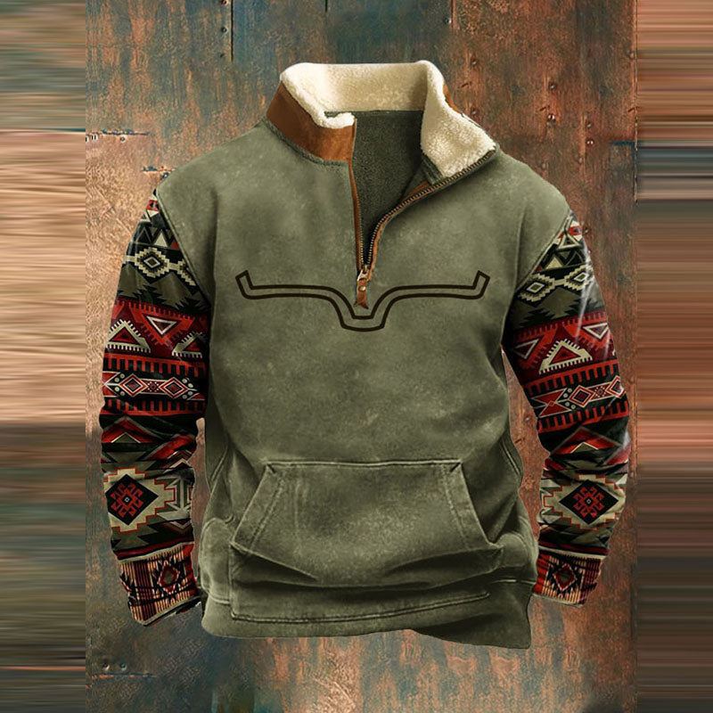 Warm shirt met teddyvoering voor heren