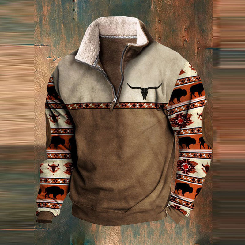 Warm shirt met teddyvoering voor heren