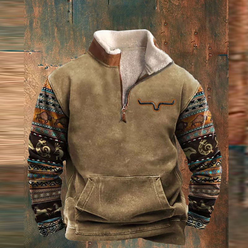 Warm shirt met teddyvoering voor heren