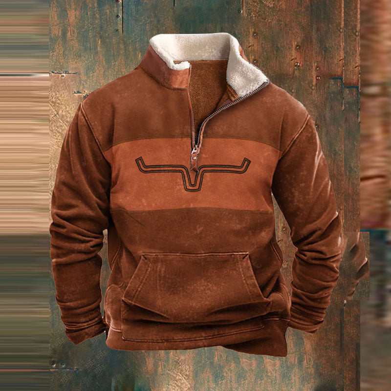 Warm shirt met teddyvoering voor heren