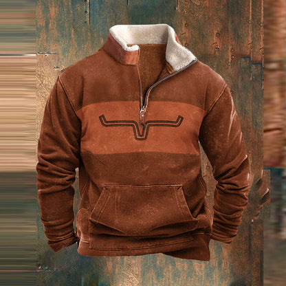 Warm shirt met teddyvoering voor heren