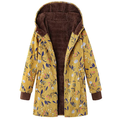Met fleece gevoerde winterjas