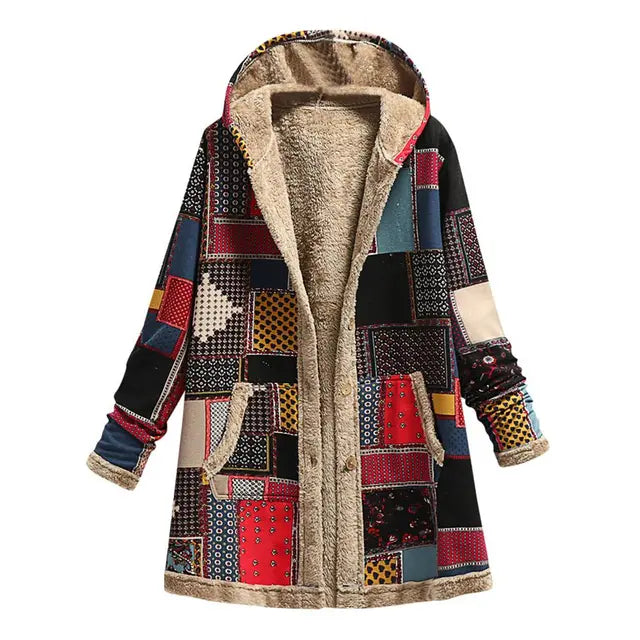 Met fleece gevoerde winterjas