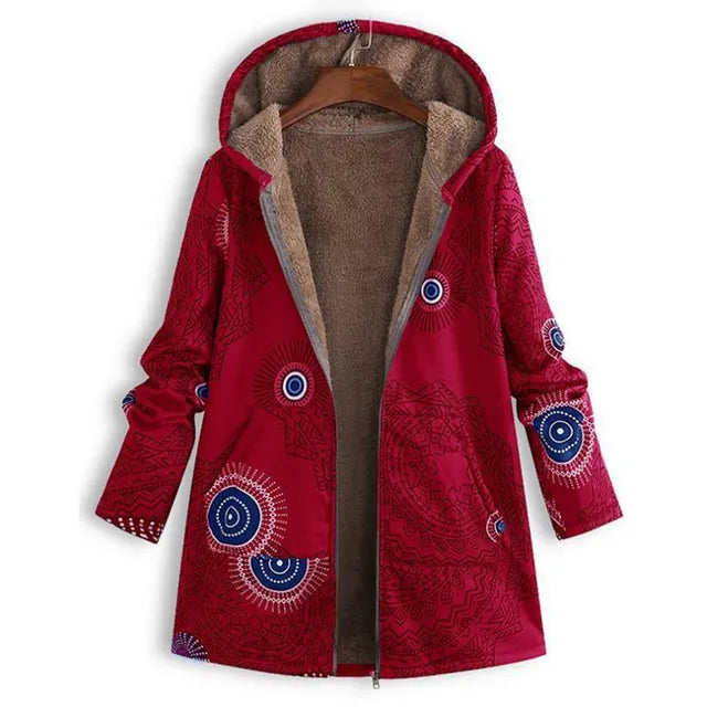 Met fleece gevoerde winterjas