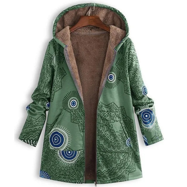 Met fleece gevoerde winterjas