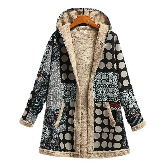 Met fleece gevoerde winterjas