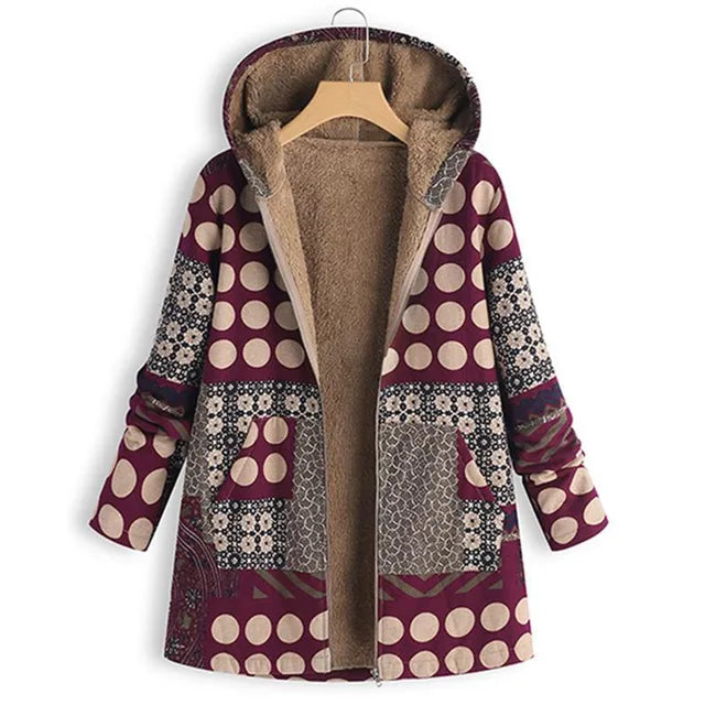 Met fleece gevoerde winterjas