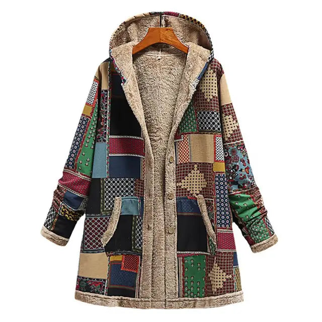 Met fleece gevoerde winterjas