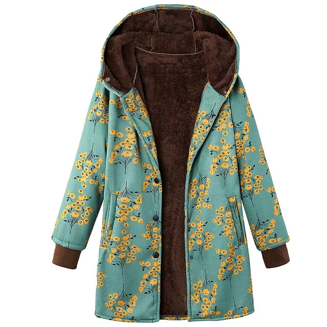 Met fleece gevoerde winterjas