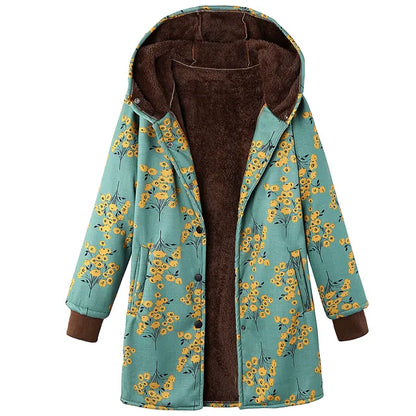 Met fleece gevoerde winterjas