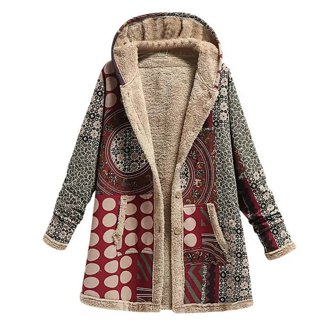 Met fleece gevoerde winterjas