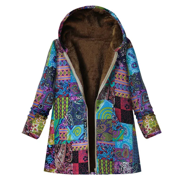 Met fleece gevoerde winterjas
