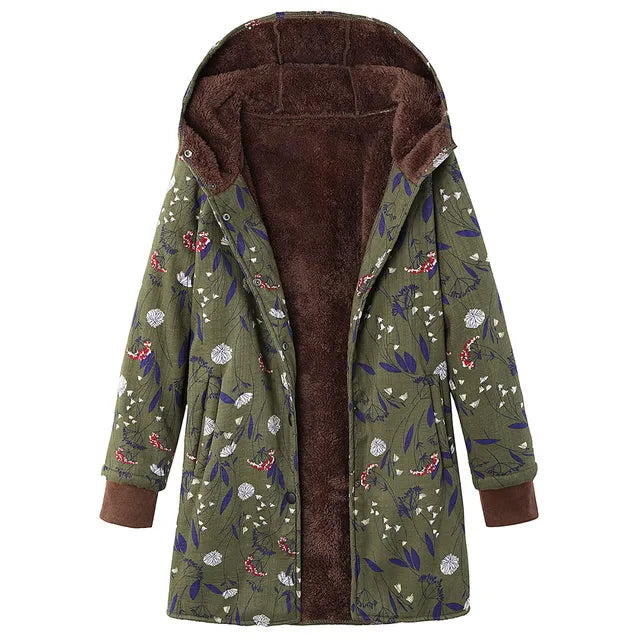 Met fleece gevoerde winterjas