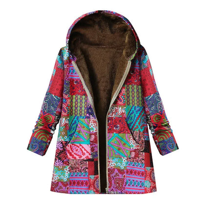 Met fleece gevoerde winterjas
