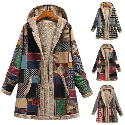 Met fleece gevoerde winterjas