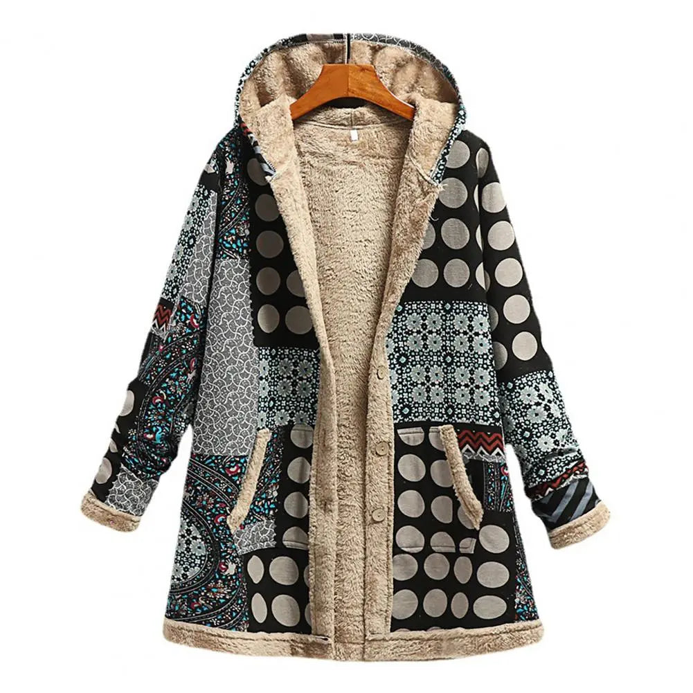 Met fleece gevoerde winterjas