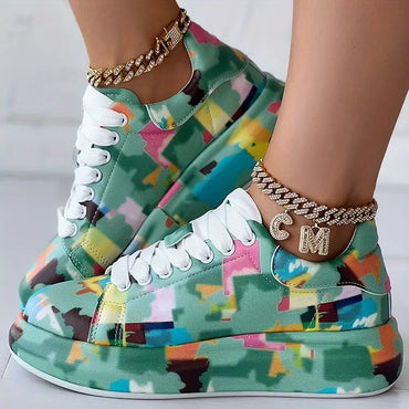 Kleurrijke plateau sneakers voor vrouwen