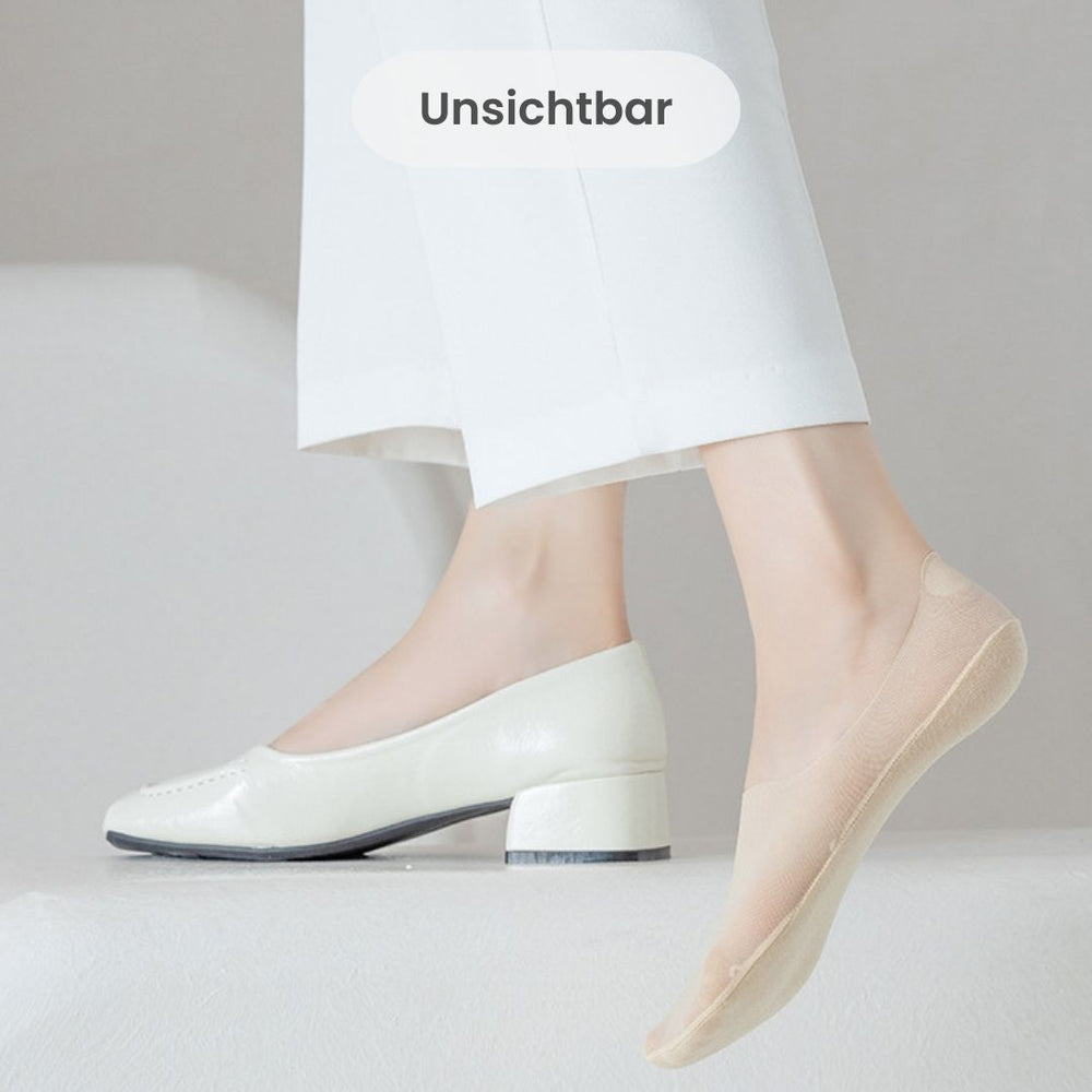 Unsichtbare Atmungsaktive Socken aus Eisseide